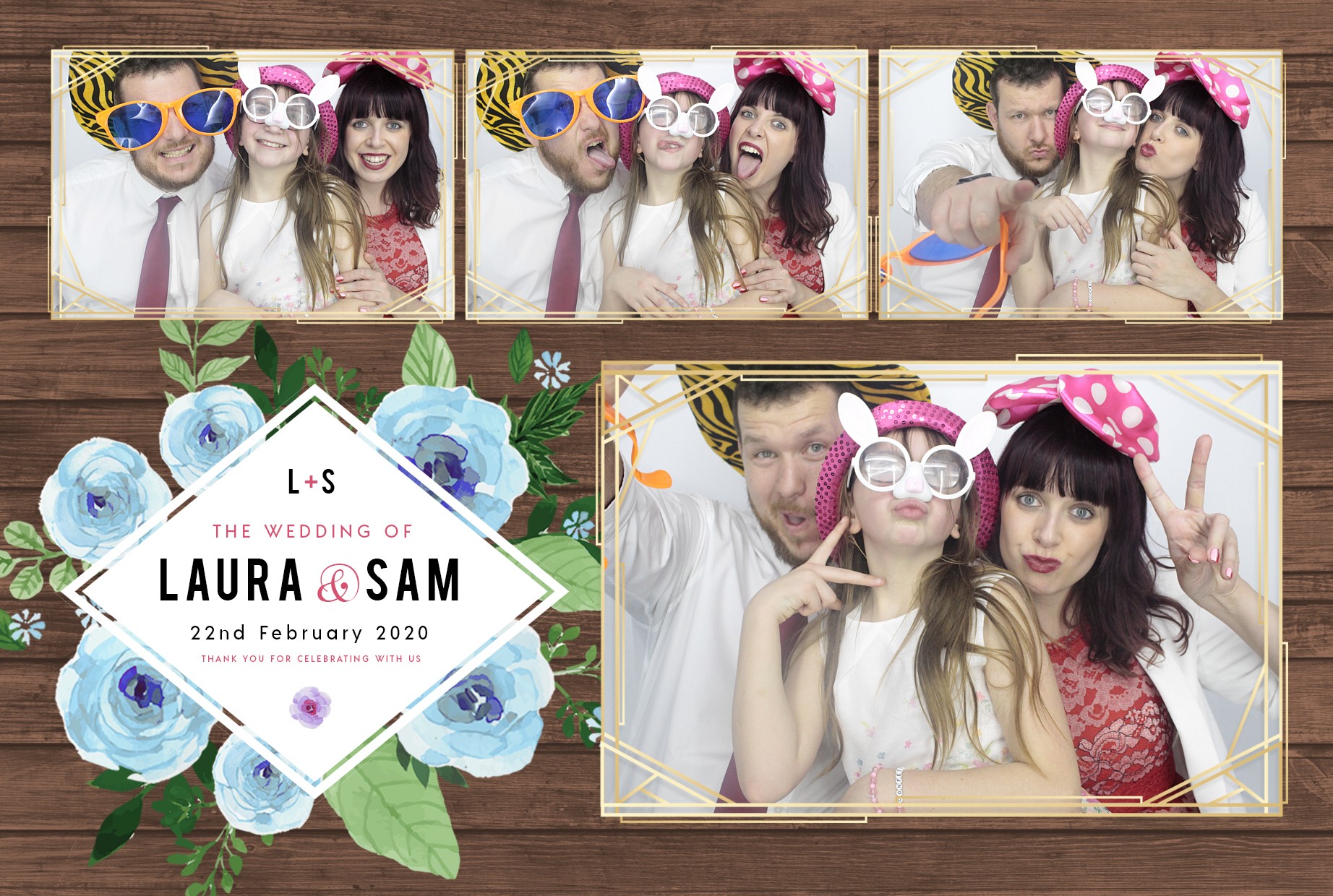 Laura and Sam's Wedding | View more photos from the event at gallery.myphotoboothexperience.co.uk/u/MyPhotoBoothExperienceLtd/Laura-and-Sams-Wedding